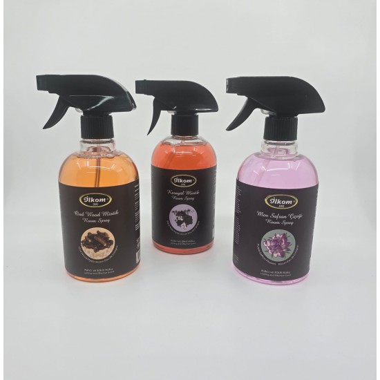 İlkom Premium Sprey 500 ml Oud Wood Mistik , Karagül Mistik, Mor Safran 3'lü Set İlkom Premium Sprey 500 ml Oud Wood Mistik , Karagül Mistik, Mor Safran 3'lü Set