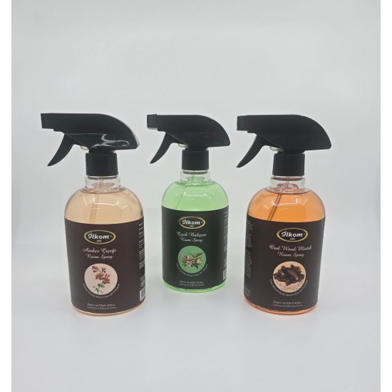 İlkom Premium Sprey Çiçek Bahçesi, Amber Çiçeği, Oud Wood Mistik 3'lü Set 500 ml İlkom Premium Sprey Çiçek Bahçesi, Amber Çiçeği, Oud Wood Mistik 3'lü Set 500 ml