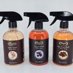 İlkom Premium Sprey 500ml Kara Gül Mistik, Amber Çiçeği, Oud Wood Mistik 3'lü Set