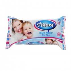 İlkom 72'li ıslak mendil mavi 24'lü