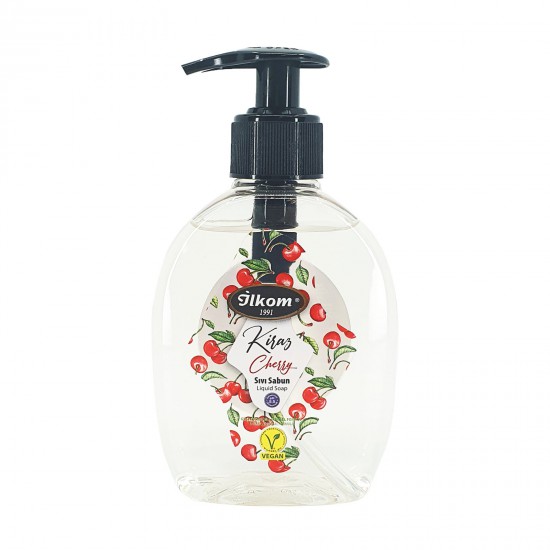 İlkom 250 ml naturel vegan sıvı sabun kiraz İlkom 250 ml naturel vegan sıvı sabun kiraz